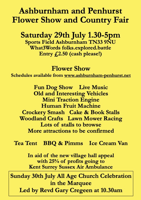 Flower Show and Country Fair – Ashburnham with Penhurst